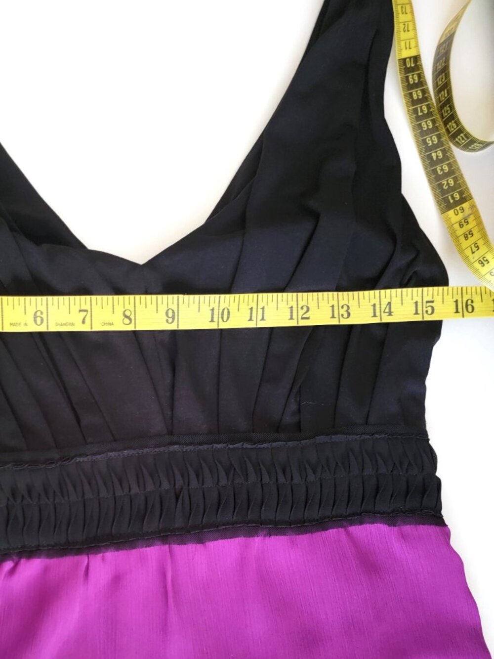 MAXANDCLEO BLACK / FUCHSIA RUFFLE DRESS - Picture 11 of 13